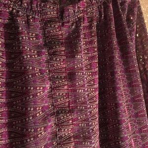 purple long sleeve blouse